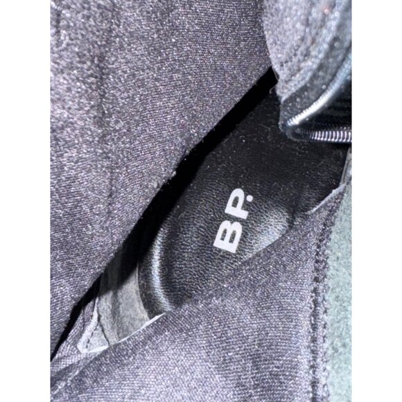 BP Julius-Lea Women Boots 7 Black Leather Pull Zip Up Mid Calf Heeled Shoes - Picture 5 of 10